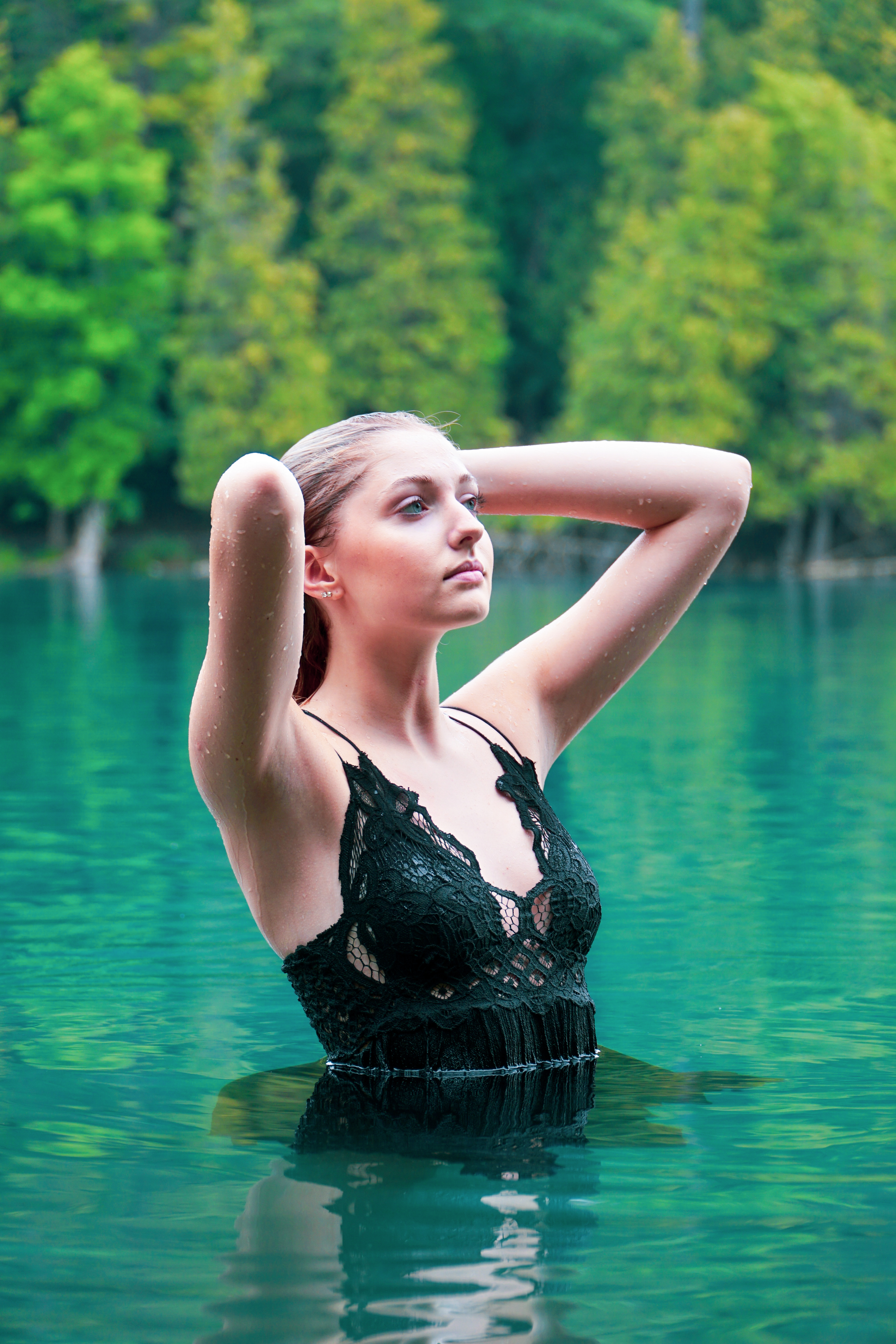 Portrait in water